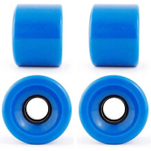 4 roues de skateboard noires 78A avec roulements