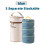 Box for stacking, 304 stainless steel insert, blue 3 ri 1