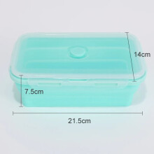 Silikoninen säilytysrasia, Bento-eväsrasiat, 1200 ml, vihreä
