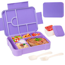 Bento Box, contenitore per il pranzo di grande capacità, adatto al microonde, con 7 scomparti - 1