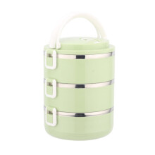Geïsoleerde lunchbox van thermisch isolerend 304 roestvrij staal, 1 laag