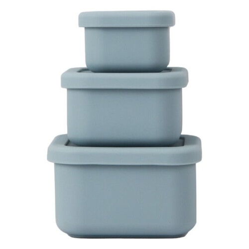 Silicone lunch box 10.2/8.4/6.4 CM square, m