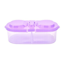 Boîte de rangement en plastique pour le déjeuner, idéale pour les voyages en extérieur, PURPUR