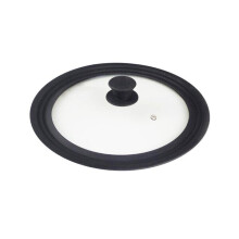 Outdoor kampeeraccessoires: Glazen potdeksels met siliconen, 2 stuks