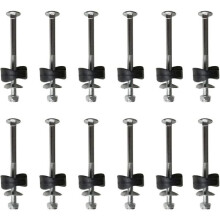 Lot de 12 entretoises de trampoline avec vis pour la fixation des trampolines - kit trampoline