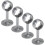 Supporto per asta appendiabiti in acciaio inox, 4 pezzi, colore argento 1