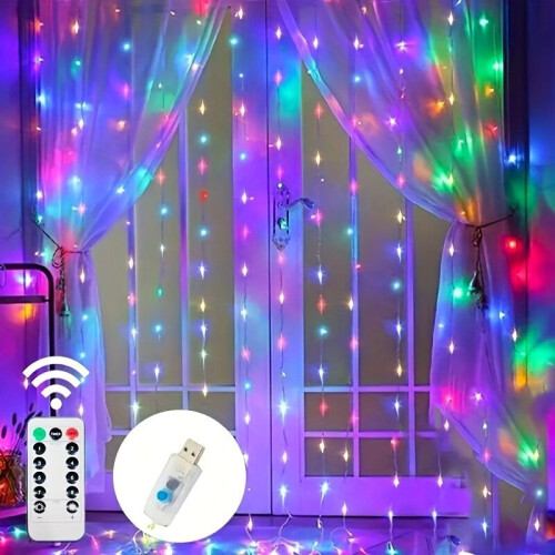 Guirlande lumineuse avec panneau de commande 1