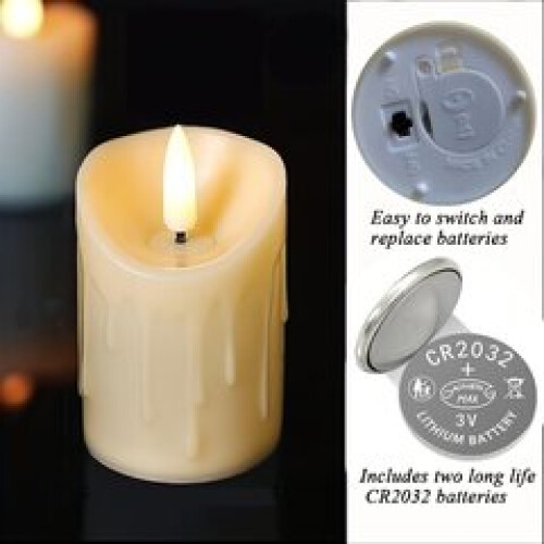 Candele a LED alimentate a batteria 2