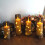 LED candles with star garland 5