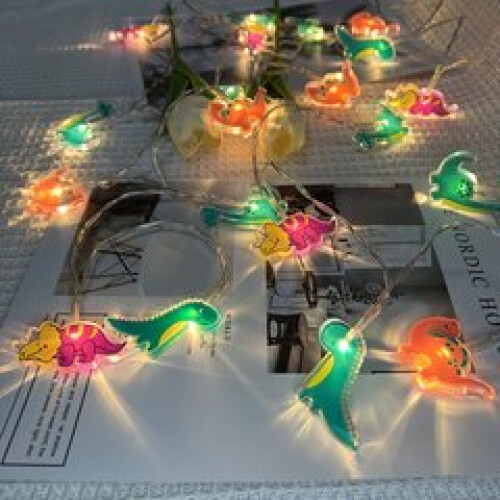 Ghirlanda luminosa a tema dinosauri 2