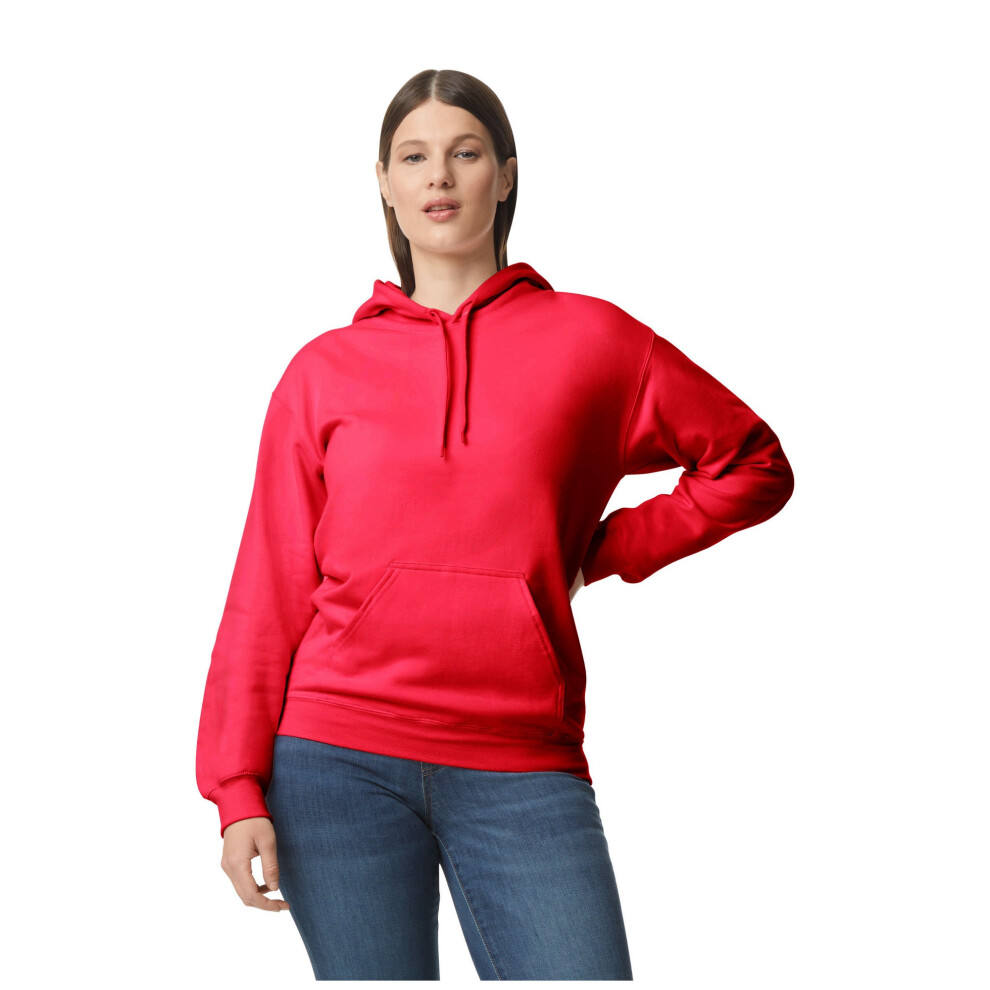 Gildan (Xl, ) Unisex Adult Softstyle Fleece Midweight Hoodie Red