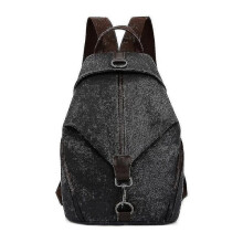 Sac à dos bandoulière en toile antivol noir n 13901