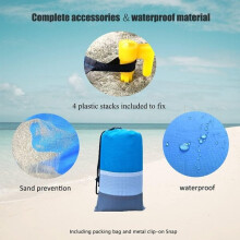Strandmat 200x210 cm Waterdichte strandhanddoek