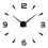 Grande horloge murale noire, 80-120 cm 1