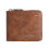 Portefeuille homme à fermeture éclair, marron clair 1