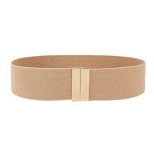 Elastische riem voor dames in kaki