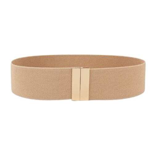 Elastický opasok pre ženy v khaki farbe