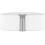 Eenvoudige brede elastische riem wit 1