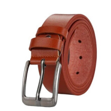 Leren riem rood 120 cm