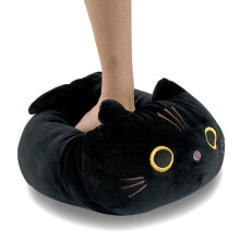 Pluche kussen Kat, zwart