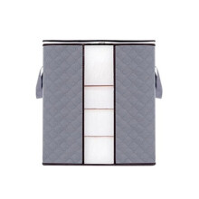 Ensemble de literie, 2 pièces, 50 x 47 x 28 cm, gris