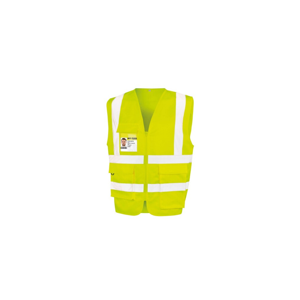 (3Xl, Fluorescent Yellow) Safe-Guard By Result Unisex Adult Security Vest 5059958637245