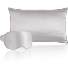 Kissenbezug mit Schlafmaske, 50 x 70 cm, Rosa