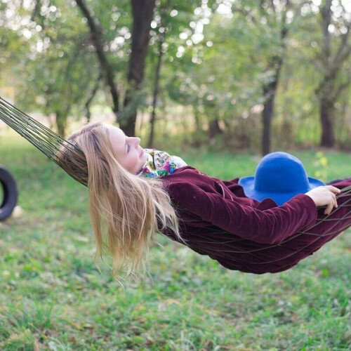 Mesh hammock, simple garden hammock, for camping, lightweight, tin 1