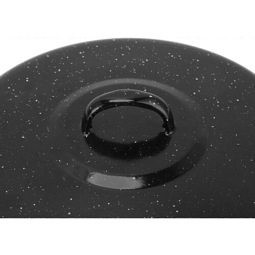 Poêle ronde émaillée avec couvercle 24 cm 1