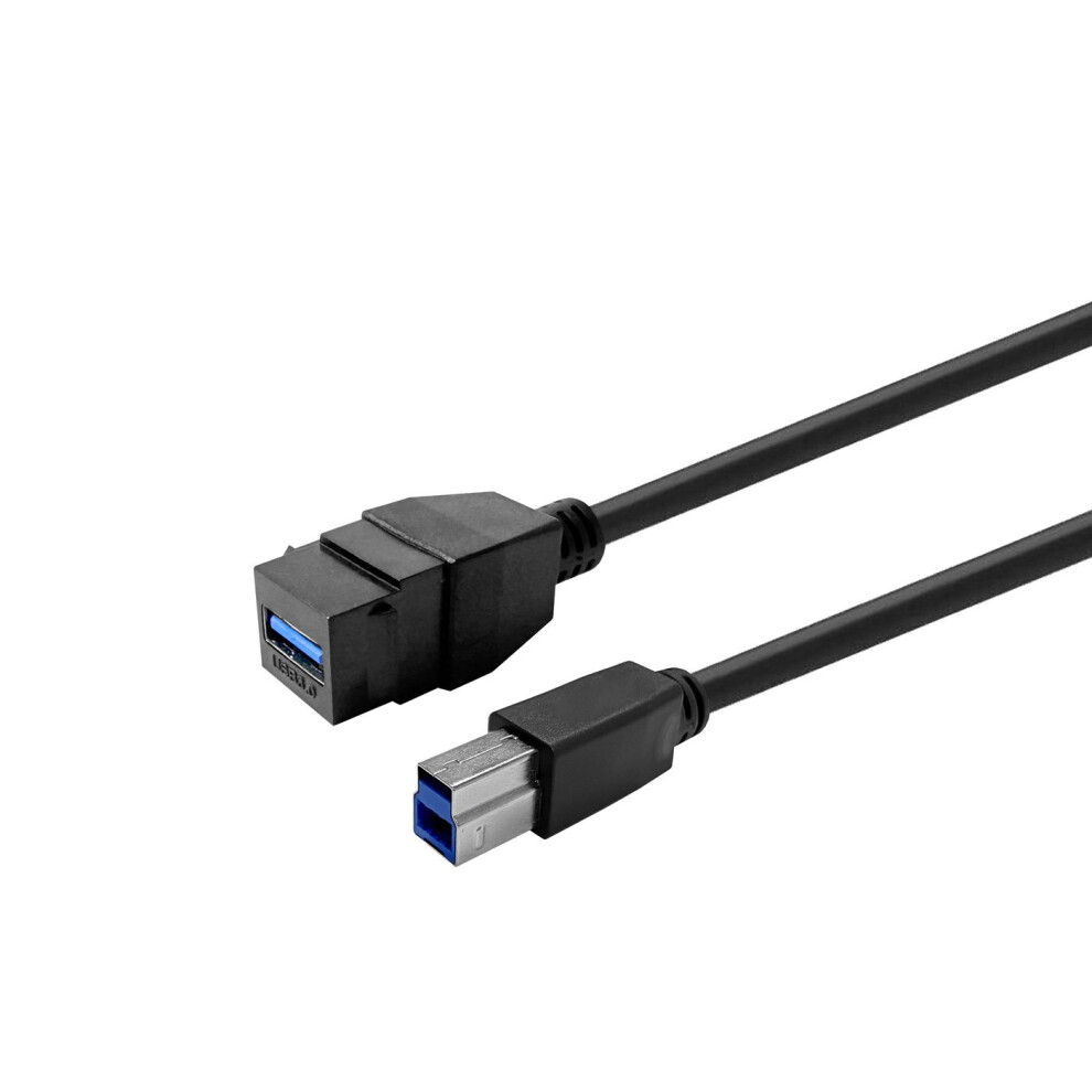 Vivolink Pro Keystone Usb3.0 A-Female To Usb3.0 B-Male 2M Black 5715063745243