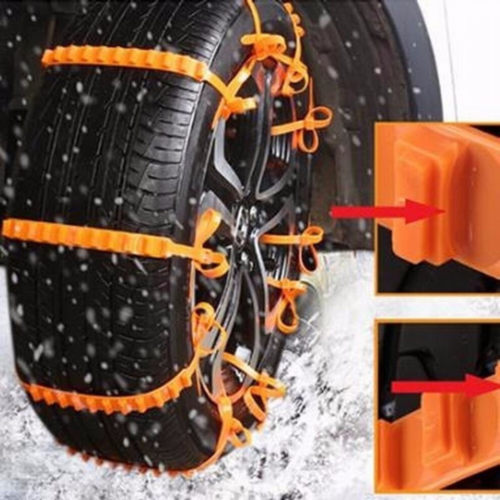 10Pcs Universal Nylon Snow Chains Anti Skid Mud 7293282900523