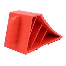 Red Rubber Wheel Stoppers 2 Pack