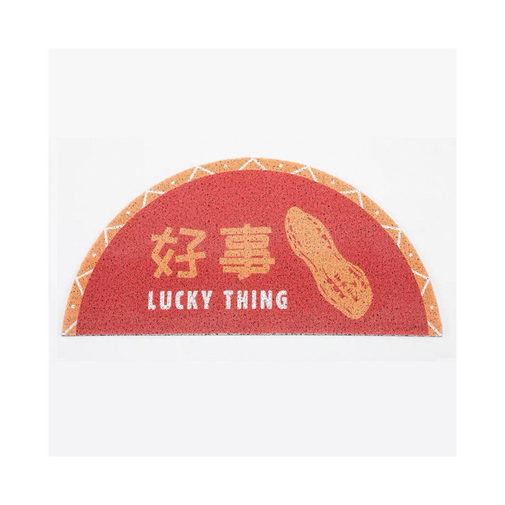 (Style F, 40X60cm) Indoor Entryway Semicircular Door Mat With Pvc Silk Loop Home Entrance For 693613582157