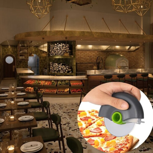 Coupe-pizza rond, vert 2