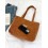 Sac à main marron uni 4
