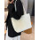 Sac à main blanc uni 4