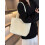 Sac à main blanc uni 5