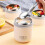 Thermos à double paroi pour aliments, 680 ml, beige 4