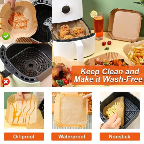 Papier de cuisson pour friteuse à air, 200 pièces. 2
