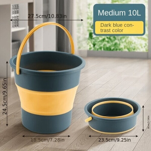 Seau pliable, bleu, 10 l 1