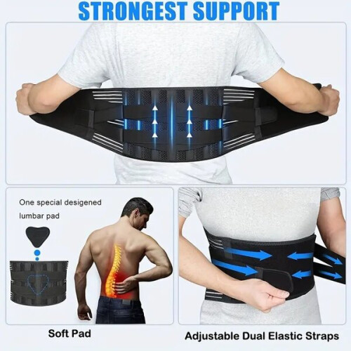 Ceinture lombaire noire, XL 1