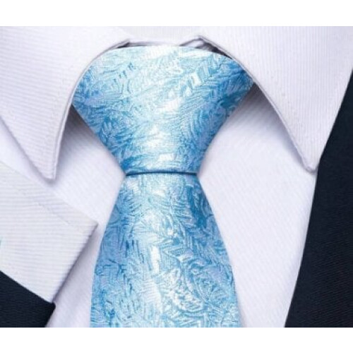 Ensemble cravate homme bleu clair 2
