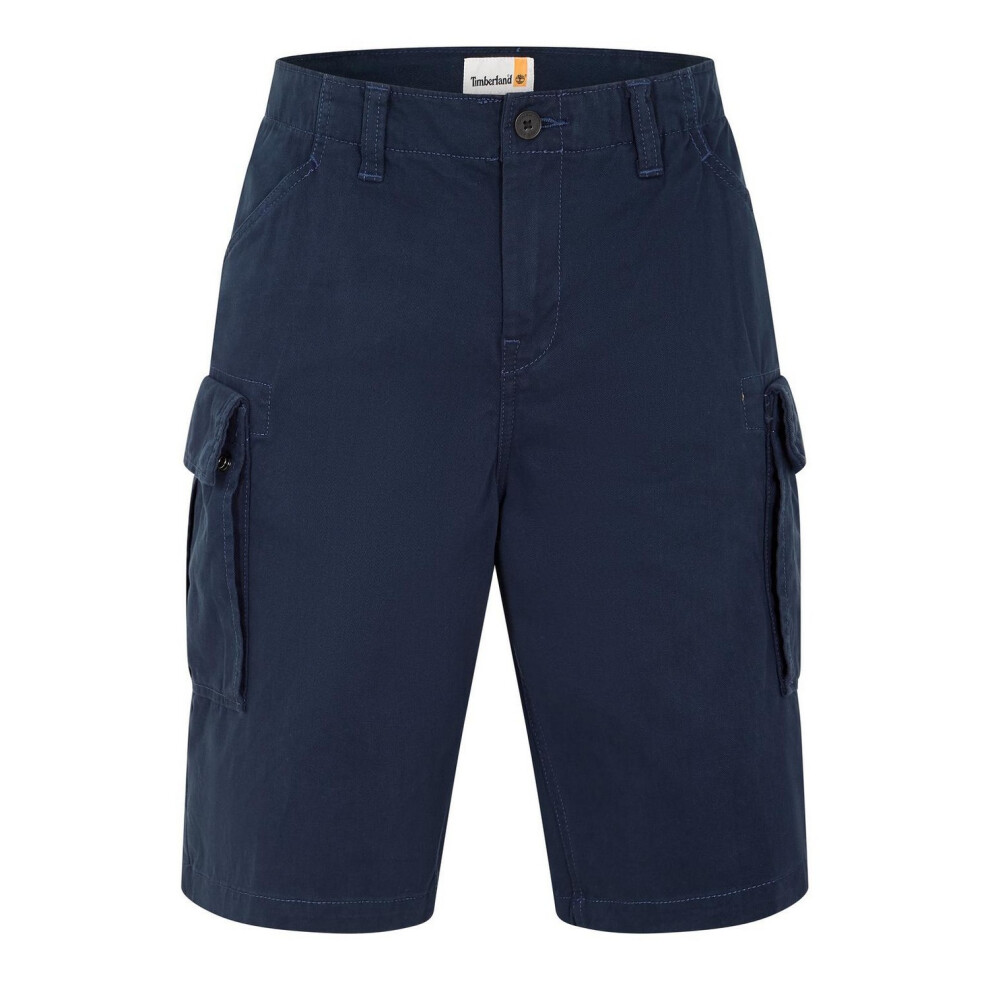 Timberland (30R, Dark Sapphire) Mens Regular Cargo Shorts Multicoloured