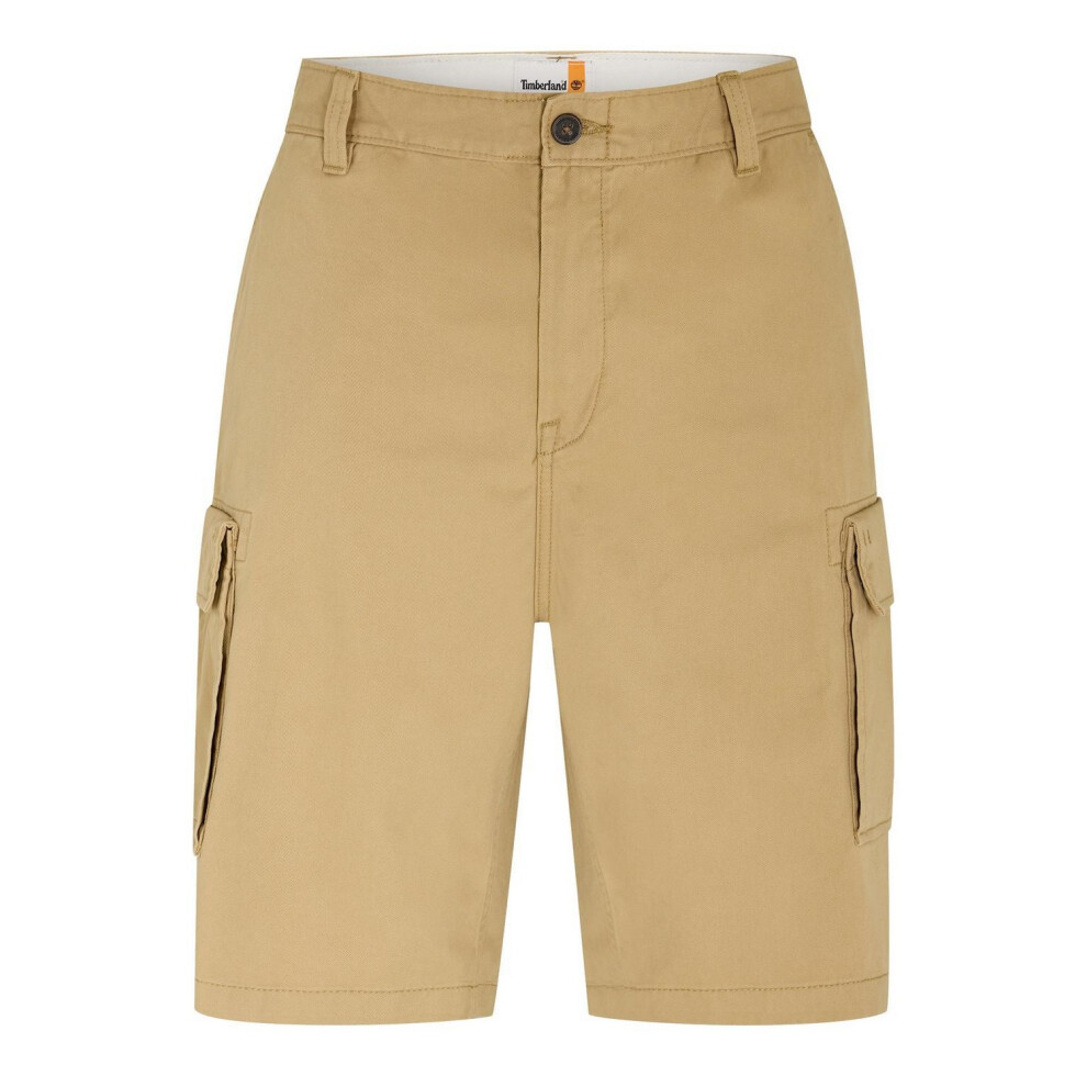 Timberland (32R, Lemon/Pepper) Mens Regular Cargo Shorts Multicoloured