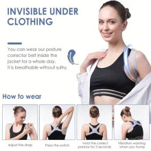 Correcteur de posture intelligent, gris