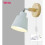 Applique murale avec douille E27, lampe de lecture orientable. 3