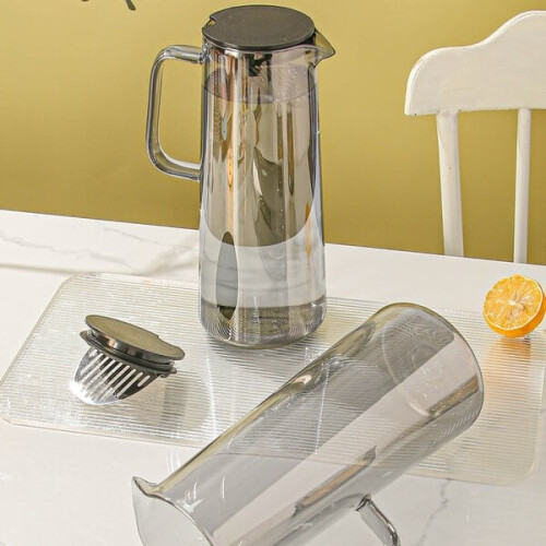 '1 pc water pitcher glass pitcher with lid and spout hot 2