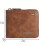 Portefeuille homme à fermeture éclair, marron clair 3