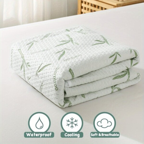 '1 protector de colchón impermeable de fibra de bambú 100% (250 g) 1