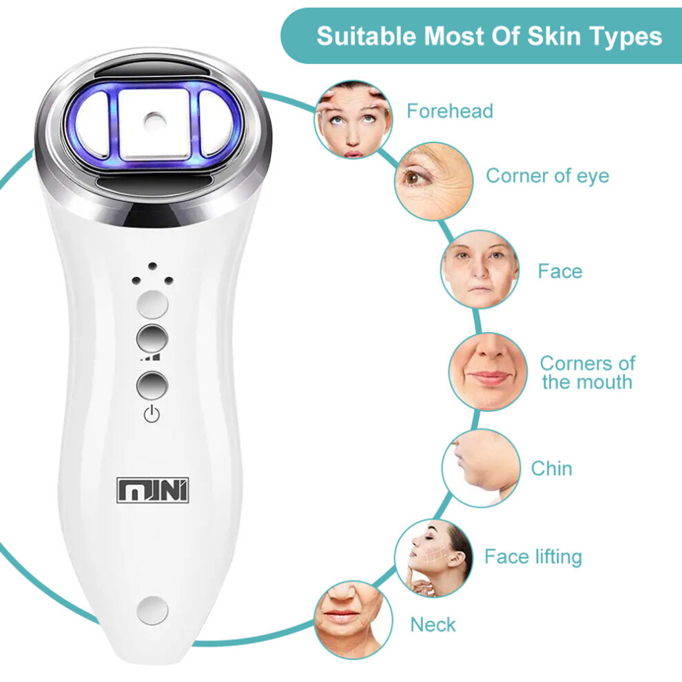 Stoyotu Mini Portable Ultrasound Facial Skin Tightening Machine Anti-Aging Wrinkle Removal Facial Skin Care Device Skincare